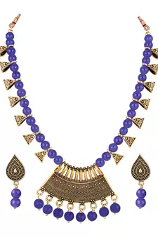 Blue necklace-sets