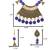 Blue necklace-sets