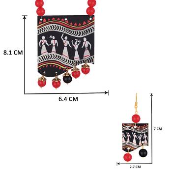 Red necklace-sets 4