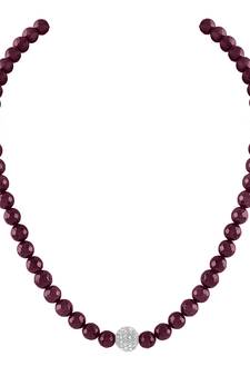 Maroon necklaces