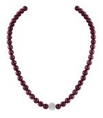 Maroon necklaces