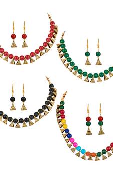 Red necklace-sets