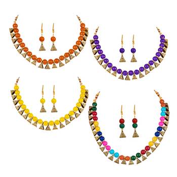 Purple necklace-sets 1