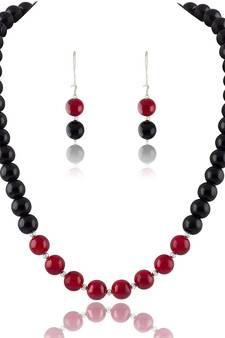 Red necklace-sets