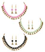 Pink necklace-sets