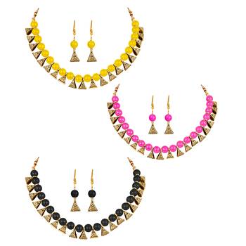 Pink necklace-sets 1