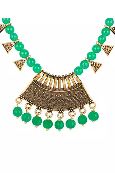 Green necklace-sets