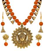 Orange necklace-sets