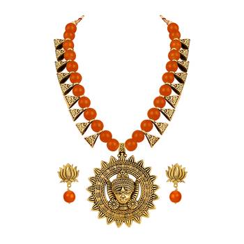Orange necklace-sets 2