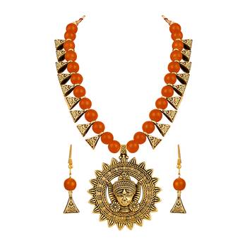 Orange necklace-sets 3