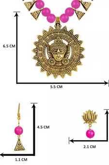 Pink necklace-sets
