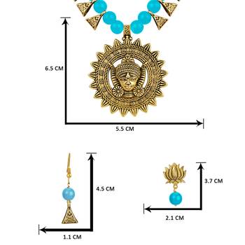 Blue necklace-sets 4