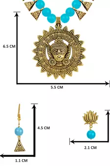 Blue necklace-sets