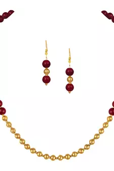 Red necklace-sets