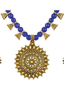Blue necklace-sets