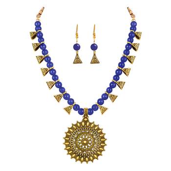 Blue necklace-sets 2