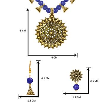 Blue necklace-sets 4