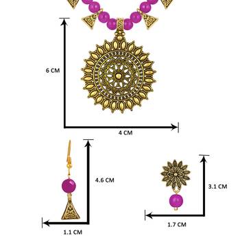 Pink necklace-sets 4