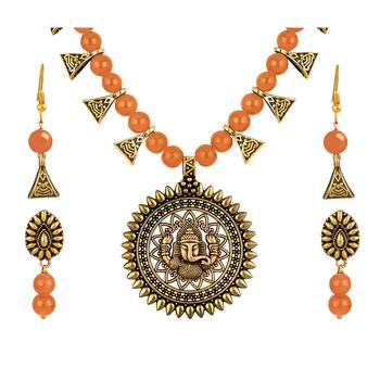 Orange necklace-sets 1