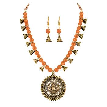 Orange necklace-sets 3