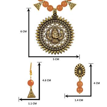 Orange necklace-sets 4