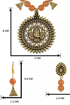 Orange necklace-sets