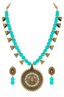 Blue necklace-sets