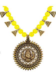 Yellow necklace-sets