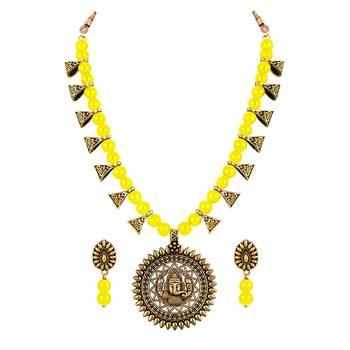 Yellow necklace-sets 2