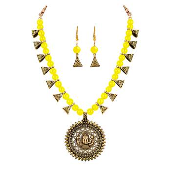 Yellow necklace-sets 3