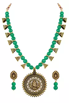 Green necklace-sets
