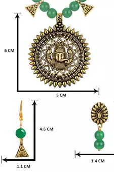 Green necklace-sets