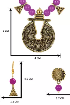 Pink necklace-sets