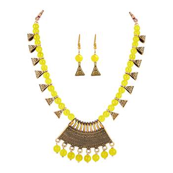 Yellow necklace-sets 3