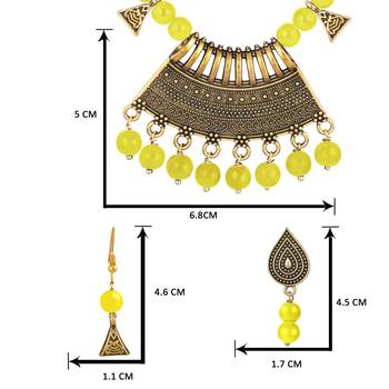 Yellow necklace-sets 4