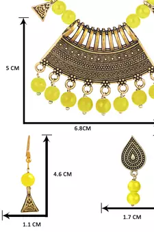Yellow necklace-sets
