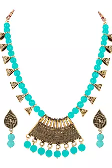 Blue necklace-sets