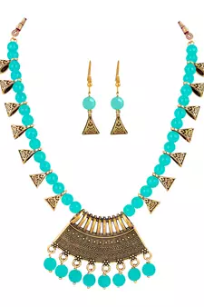 Blue necklace-sets