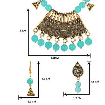Blue necklace-sets 4