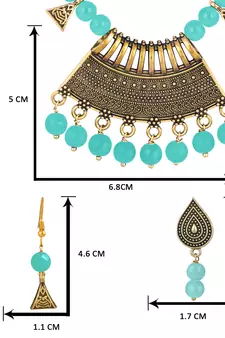 Blue necklace-sets