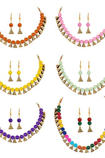 Multicolor necklace-sets
