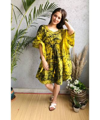 lemon   cotton stitched   kaftan 2