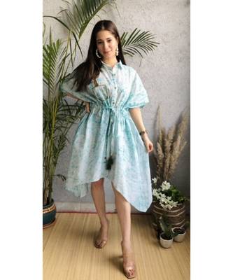 blue   cotton stitched   kaftan 5