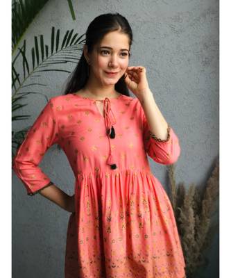 peach rayon stitched   top 3