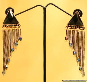Black Onyx Danglers-Drops 1