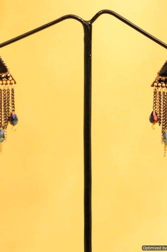 Black Onyx Danglers-Drops