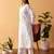 Ada Hand Embroidered White Cotton Lucknowi Chikankari Women Kurta - A100351