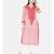 Ada Hand Embroidered Carrot Pink Georgette Lucknow Chikan Kurta