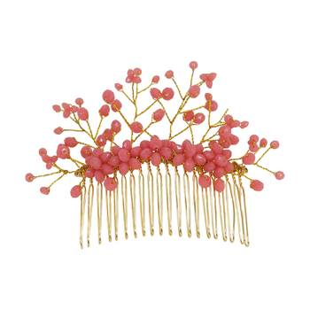 Peach  Women's Hair Brooch 3