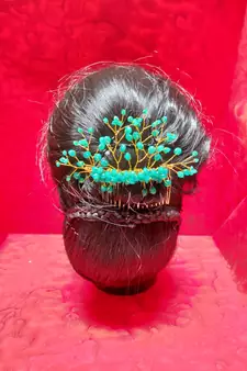 Green  Women's Hair Brooch